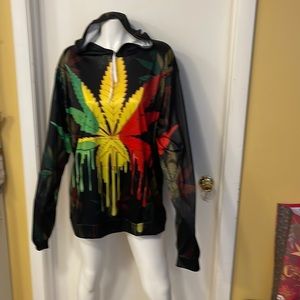 Light weight hoodie with front pocket size says 5xl , I believe it’s 1xl new